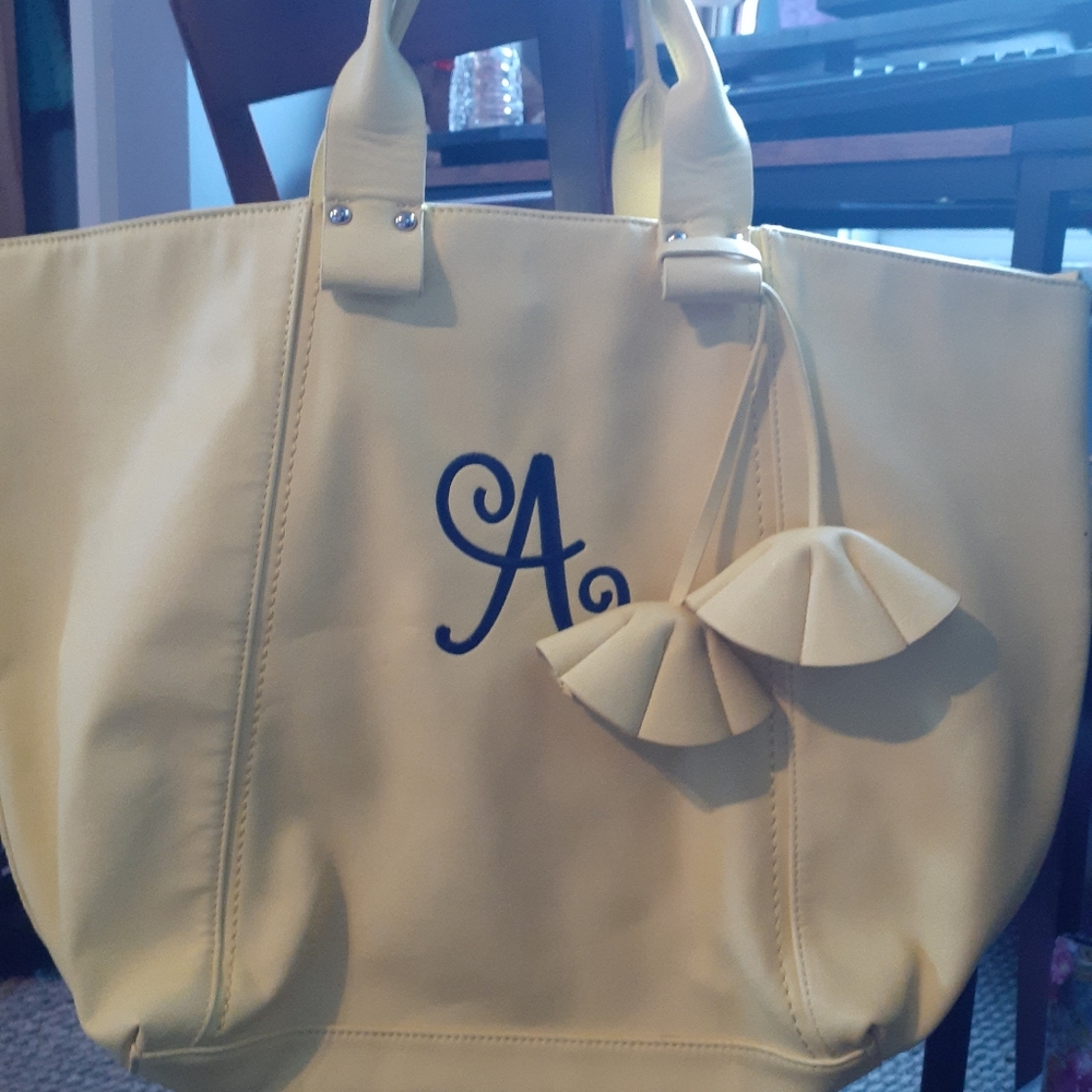 Initials large tote bag